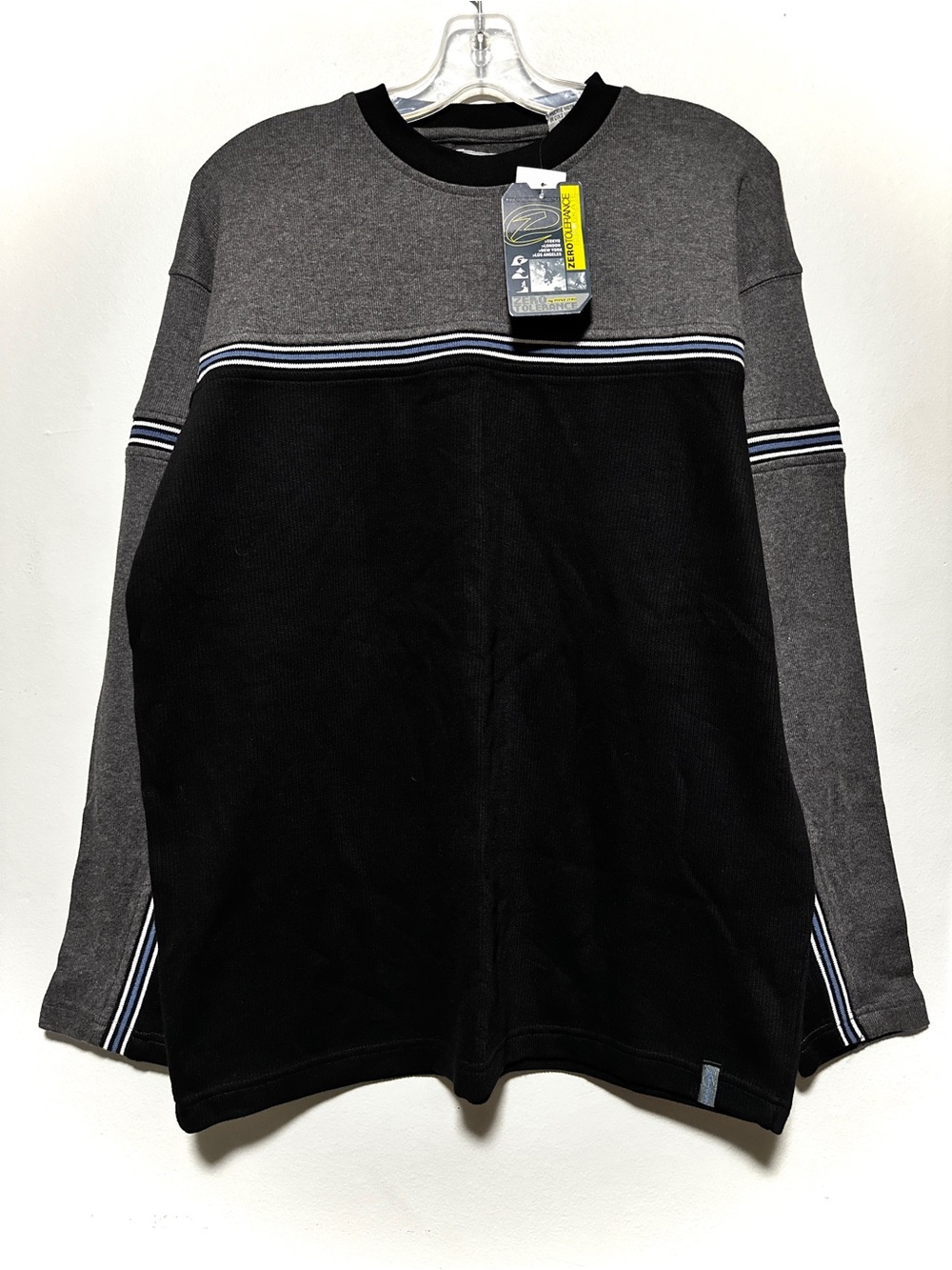 Vintage Zero Tolerance by Point Zero Two-Tone Crewneck Sweatshirt